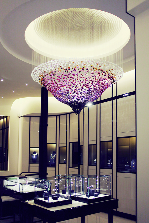 Первый этаж ювелирного бутика Lalique