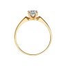 Узкое помолвочное кольцо из золота с фианитом (Арт.010184)