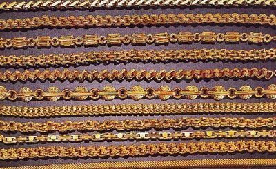 Виды плетения цепочек