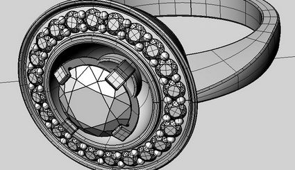 3D-технологии позволяют создать не только серебряные кольца обручальные, но и кулоны с натуральными глазами