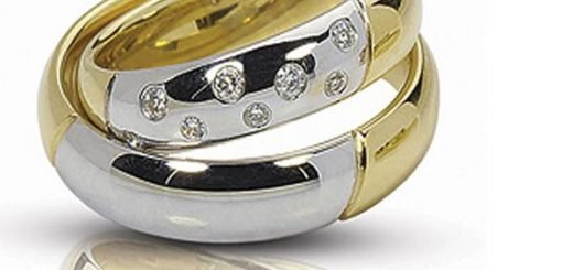 Практичные обручальные кольца из комбинированного золота