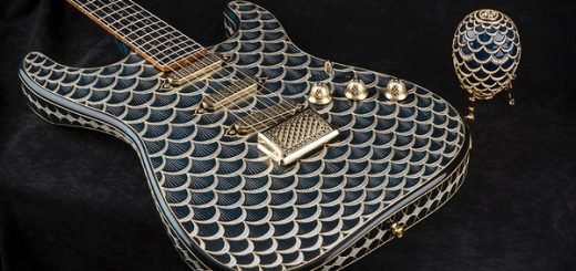 Fender создает очередной и абсолютно неожиданный шедевр – инкрустированную драгоценными камнями гитару Stratocaster, вдохновленную изделиями самого Фаберже