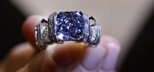 Продажа кольца бренда Cartier с «чрезвычайно редким» голубым бриллиантом может принести 20.3 миллионов долларов