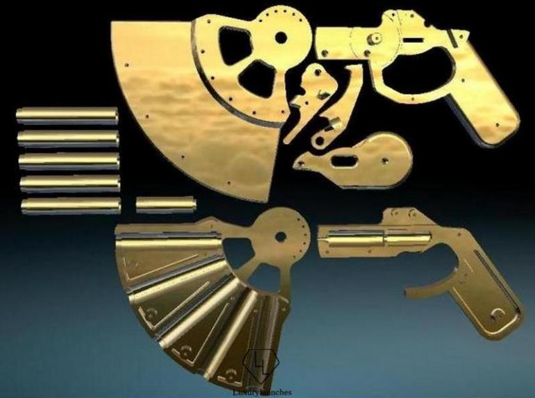 Сделанный из золота самый дорогой в мире пистолет стоит 108 тысяч долларов и стреляет не пулями, а духами