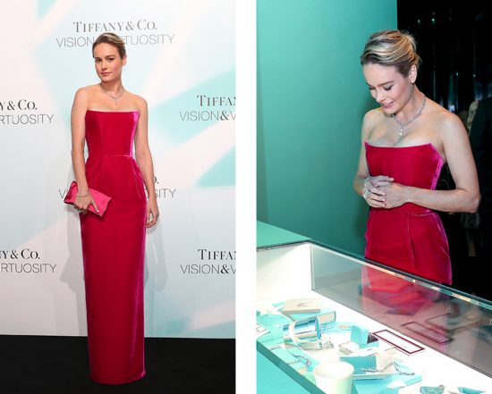 Бри Ларсон и Елена Темникова на открытии выставки Tiffany & Co. в Шанхае