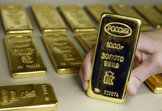 Золото в резервах России за сентябрь хоть и увеличилось в объеме, но снизилось в стоимости