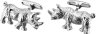 Запонки из ювелирного сплава с кристаллом (Арт.21-b-1014-20-cr)