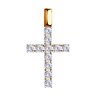 Крест из золота с фианитами (Арт.81030072)