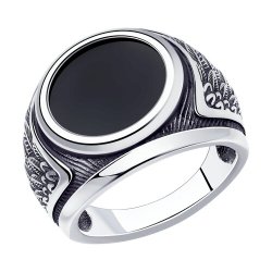 Кольцо из серебра с наношпинелью (Арт.95010175_215)