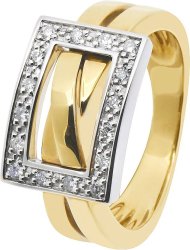 Кольцо из золота с бриллиантом Русские Самоцветы (Арт.ta032xb3_54)