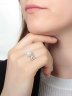 Серебряное кольцо с жемчугом и фианитом TEOSA LYD0026RR