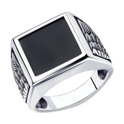 Кольцо из серебра с наношпинелью (Арт.95010176_21)