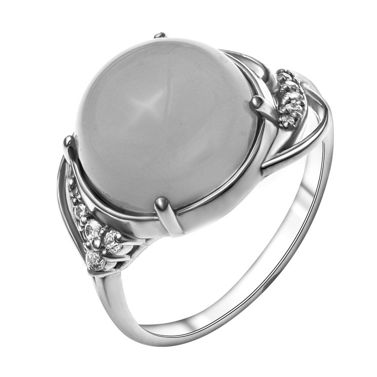 Кольцо из серебра с хризопразом и кораллом Приволжский ювелир 251088