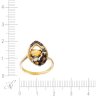 Кольцо из золота с бриллиантом и кварцем (Арт.aas_r3435_dn_os_mc_yg)