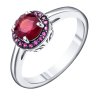 Серебряное кольцо с рубином TEOSA R-DRGR00485-RB