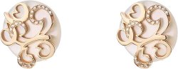 Серьги из золота с бриллиантом и жемчугом Русские Самоцветы (Арт.k10abpg_8510o)