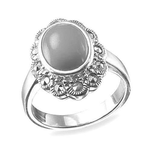 Серебряное кольцо с лазуритом и сердоликом Марказит К 092
