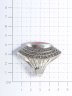 Кольцо из серебра с сердоликом и марказитом TEOSA MAR-039-RD
