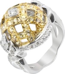 Кольцо из золота с бриллиантом и сапфиром Русские Самоцветы (Арт.rg_5012_a01_55(a05))