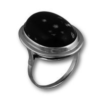 Кольцо из серебра с амазонитом и серафинитом Елана 211369
