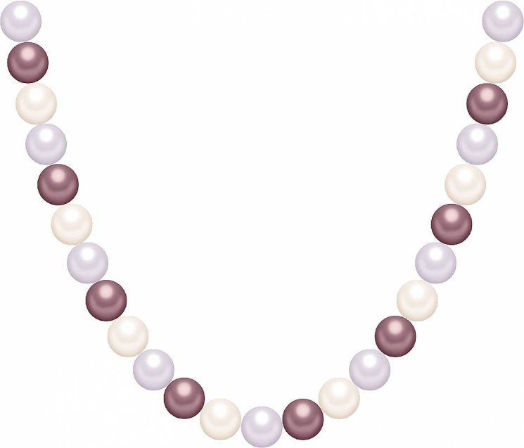 Ожерелье из серебра с жемчугом и кристаллом swarovski (Арт.21l-2-17-18)