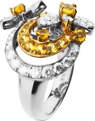 Кольцо из золота с бриллиантом и сапфиром Русские Самоцветы (Арт.rg_5060_a05_54_1999)