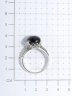 Кольцо из серебра с марказитом и ониксом TEOSA HR-693-ON