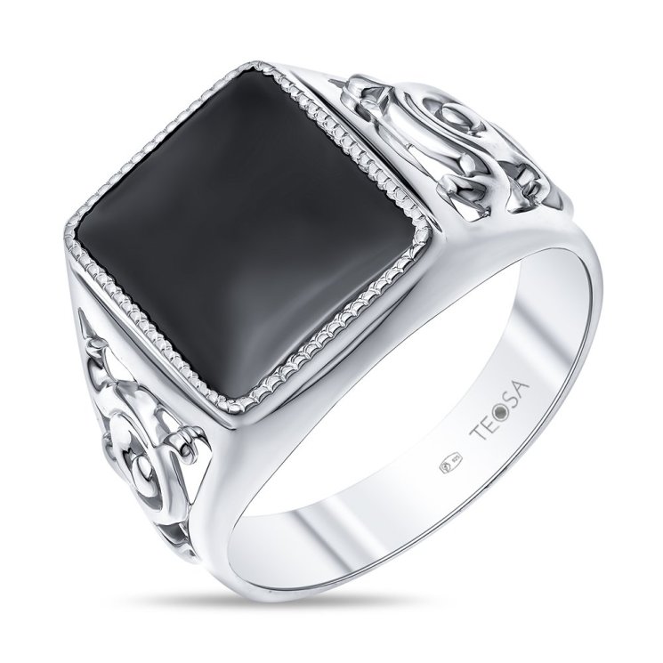 Серебряное кольцо с фианитом TEOSA Т-115125