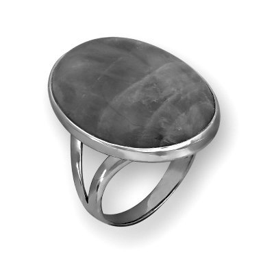 Серебряное кольцо с обсидианом и цоизитом Елана 211382