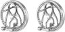 Серьги из серебра с жемчугом и куб. цирконием (Арт.fpo-s3-15-w-s)
