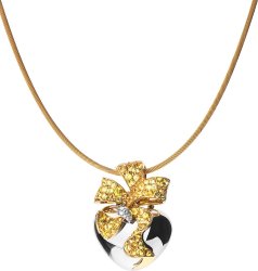 Ожерелье из золота с бриллиантом и сапфиром Русские Самоцветы (Арт.pd_5236_w05)