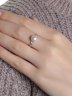 Серебряное кольцо с фианитом TEOSA 190-9-744Р