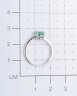 Кольцо из серебра с изумрудом и изумрудом нат. (o) TEOSA R-DRGR00556-EM