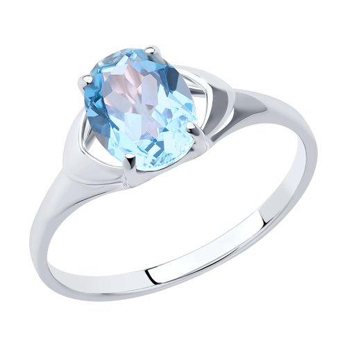Серебряное кольцо с топазом Diamant 94-310-00627-1
