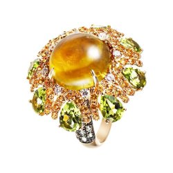 Кольцо из золота с бриллиантом и сапфиром (Арт.rg-34621_ko_gsa_ys_pd_tu_yg)