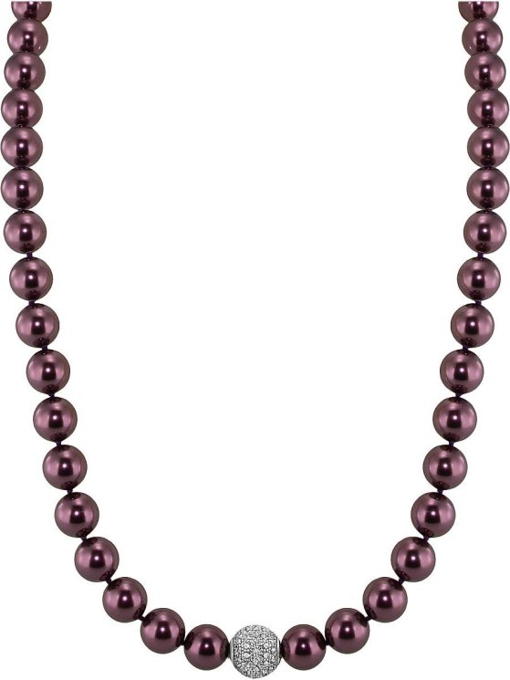 Ожерелье из серебра с жемчугом (Арт.91l-sk-18)