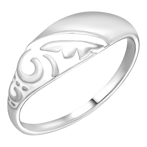Серебряное кольцо с эмалью Золотые узоры  90-01-5558-00
