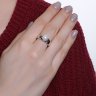 Серебряное кольцо с жемчугом имитированным Красная пресня 23610326Д