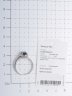 Серебряное кольцо с сапфиром нат. (u) и фианитом синт. TEOSA R-DRGR00909-SP