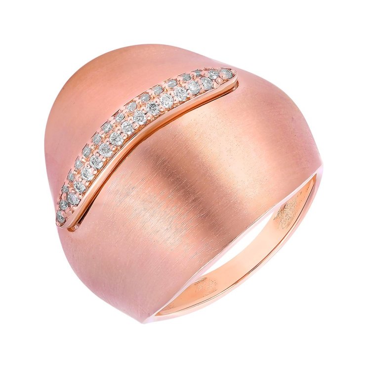 Кольцо из золота с бриллиантом (Арт.sv_207r_ko_pink)