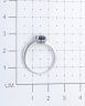 Кольцо из серебра с сапфиром и фианитом TEOSA R-DRGR00681-SP