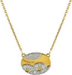 Ожерелье из золота с бриллиантом Русские Самоцветы (Арт.xg501xb3)