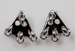 Серебряные серьги с фианитом TEOSA LYC0386-E