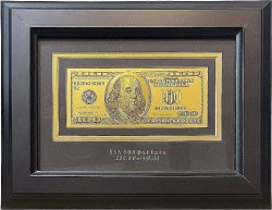Банкнота "100 долларов" Banconota dorata, италия (Арт.hb-077)