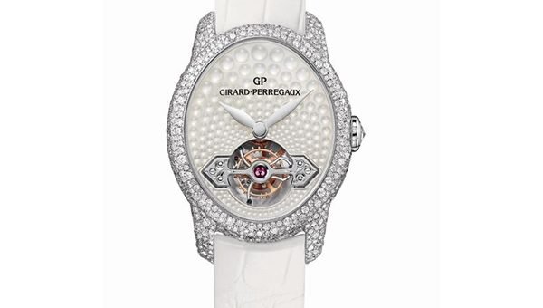 Ювелирные часы Girard-Perregaux’s Cat’s Eye Jewelry (Кошачий Глаз), турбийон с золотым мостом