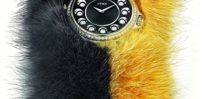 Это "Fendi" - роскошные женские часы, красочные и пушистые