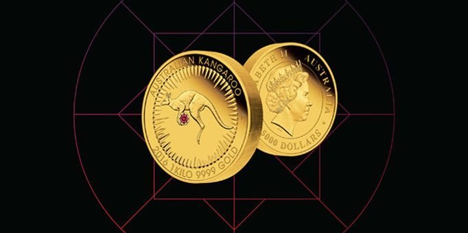 Rio Tinto представляет монету с красным бриллиантом